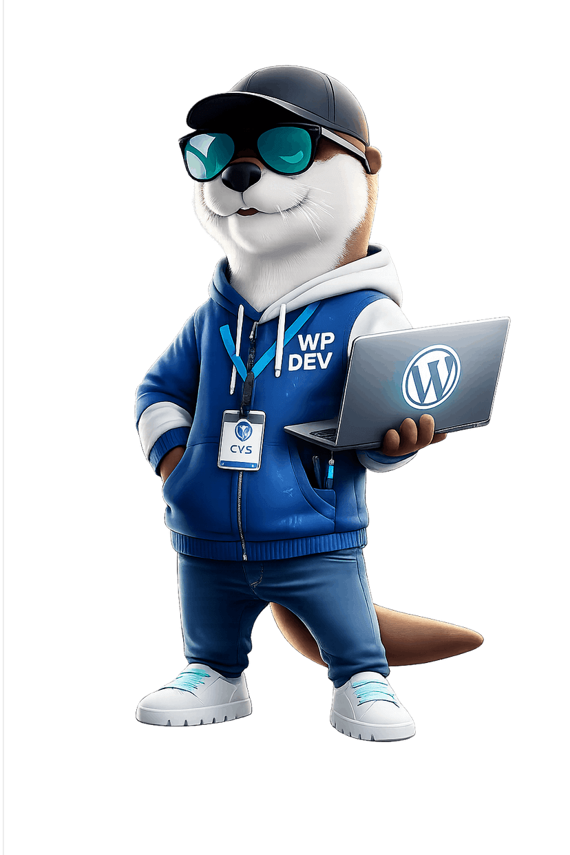 The Digital Otters WordPress developer mascot