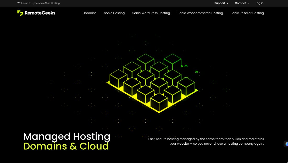 RemoteGeeks — Managed hosting, domains & cloud