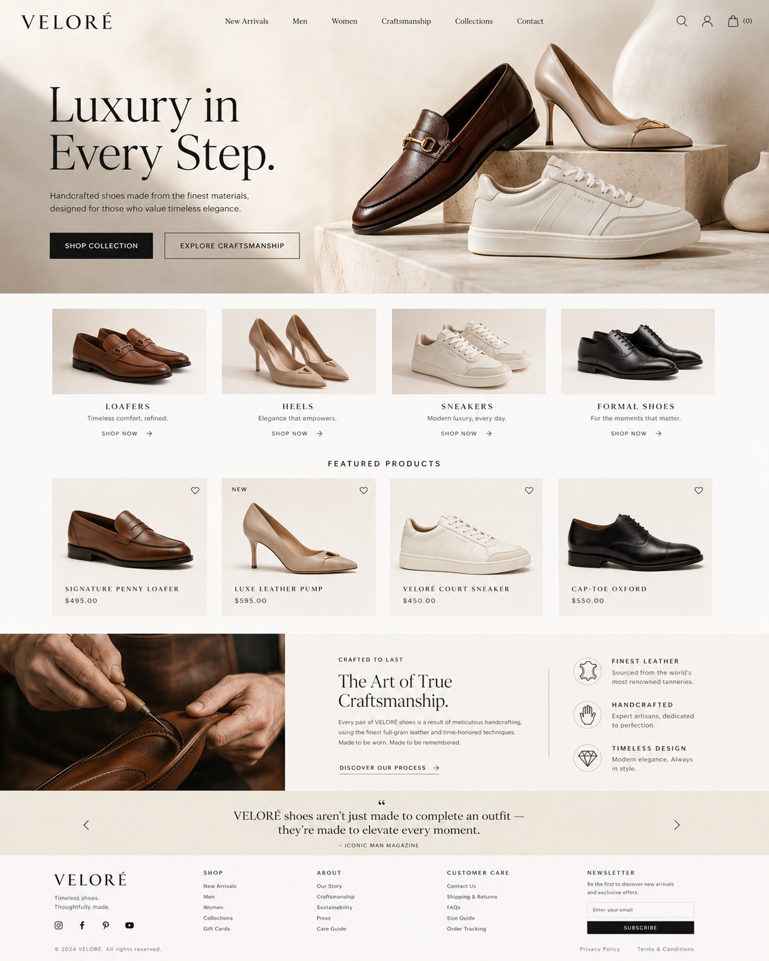 Veloré — Luxury footwear